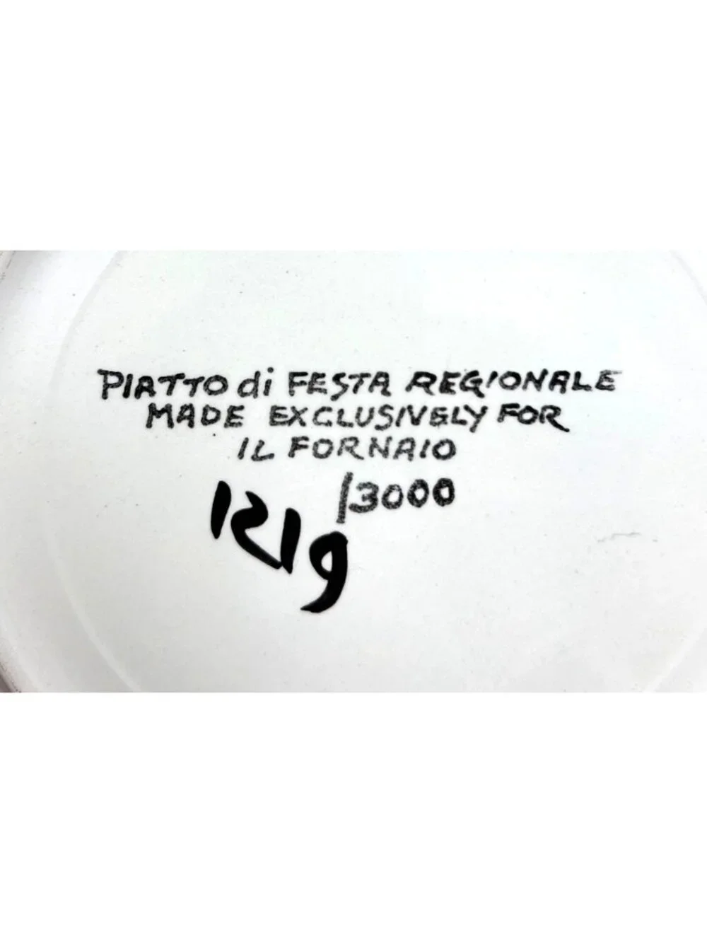 Il Fornaio Festa Regionale 2000 Ceramic Plate With Hand-Painted Tomato Design Li